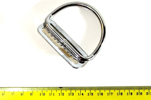 2" D-ring med takker 45 grader