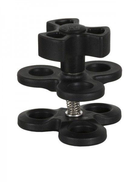 1-inch Triple Ball Clamp 