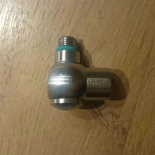 Swivel adaptor 90° UNF 3/8" 